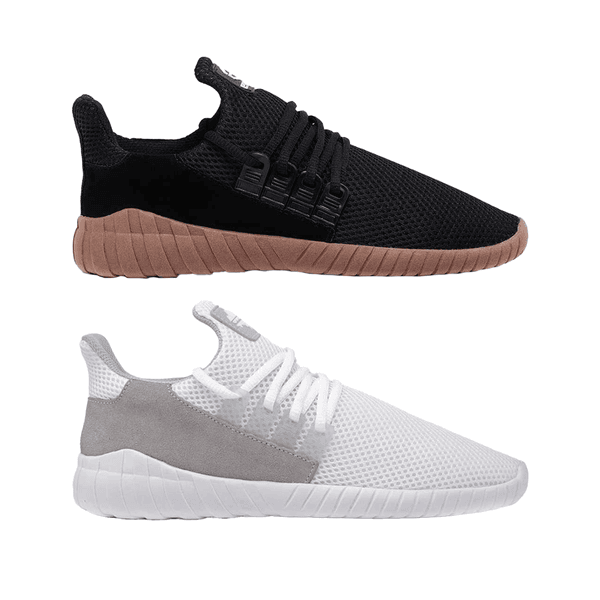 Kit 2 Pares de Tênis Kingston - Preto e Bege / Branco