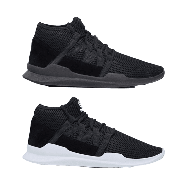 Kit 2 Pares de Tênis Marvin Cano Alto - Preto / Preto e Branco