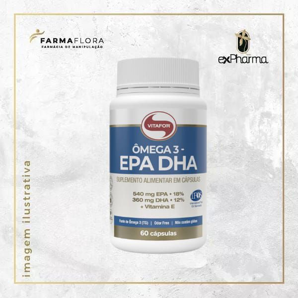 Vitafor Omega 3 EPA DHA 60 capsulas