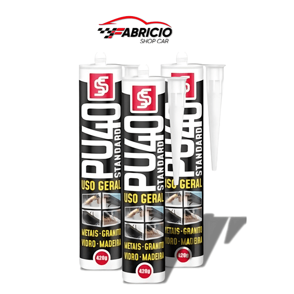 Kit 5 Selante Silicone Cola Uso Geral Pu40 Profissional Premium Copia