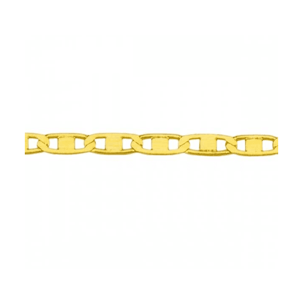 Corrente De Ouro 18k Piastrine De 2,0mm Com 50cm