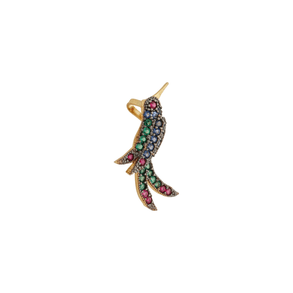 Pingente De Ouro 18k Beija-flor