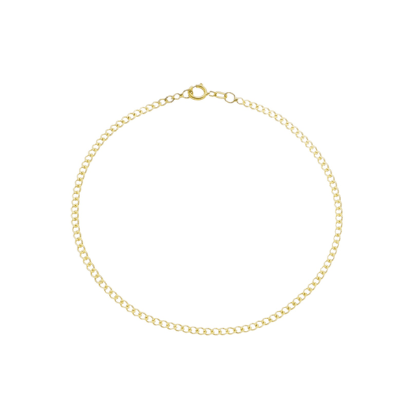 Pulseira De Ouro 18k Groumet De 2,0mm Com 21cm