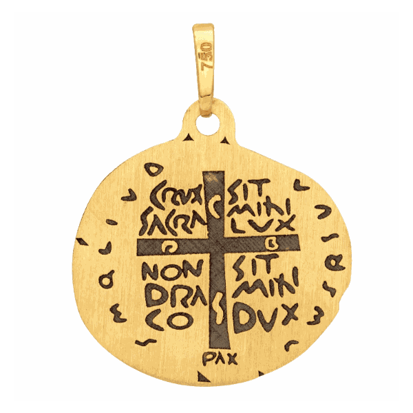Pingente De Ouro 18k Cruz Oração