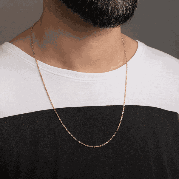 Corrente De Ouro 18k Cartie Longa De 1,1mm Com 50cm