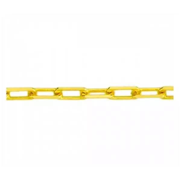 Corrente De Ouro 18k Cartie Longa De 2,5mm Com 50cm