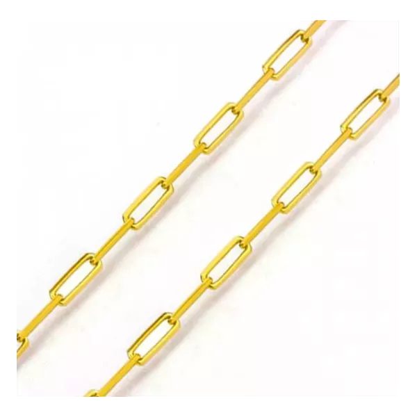 Corrente De Ouro 18k Cartie Longa De 2,5mm Com 60cm