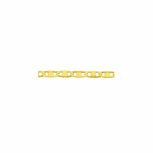 Corrente De Ouro 18k Piastrine De 2,0mm Com 50cm