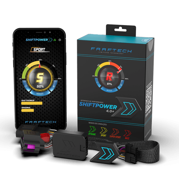 Pedal Shift Power Ft-Sp02+ Modulo Acelerador Chip Plug E Play Bluetooth App