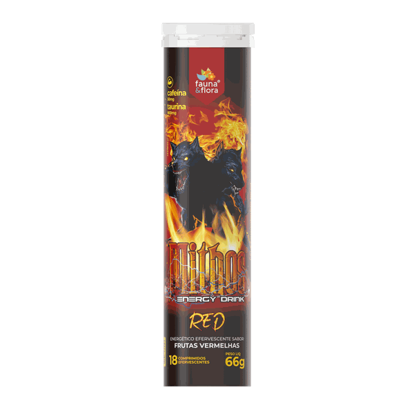 Mithos Energy Drink Red - Sabor Frutas Vermelhas