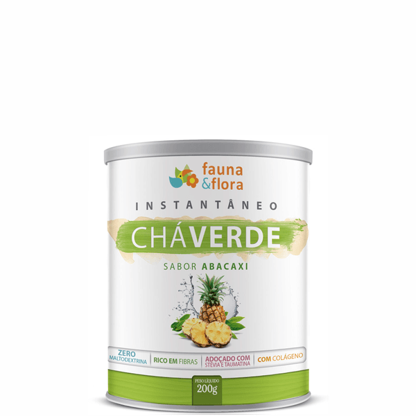 Chá Verde Instantâneo Diurético com Abacaxi 200g