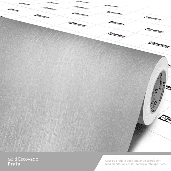 LAMINADO VINIL 1,22X0,14MM GOLD ESCOVADO PRATA