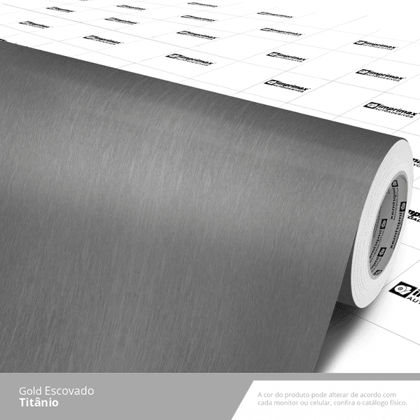 LAMINADO VINIL 1,22X0,14MM GOLD ESCOVADO TITÂNIO