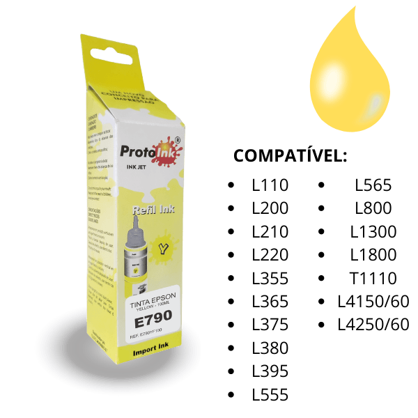 TINTA EPSON PIGMENTADA PROTOINK YELLOW 100ML REF. 790