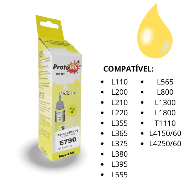 TTINTA EPSON PIGMENTADA PROTOINK YELLOW 100ML REF. 790