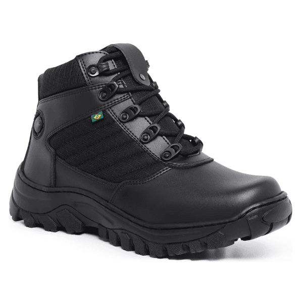 Coturno Masculino Militar PretoTático