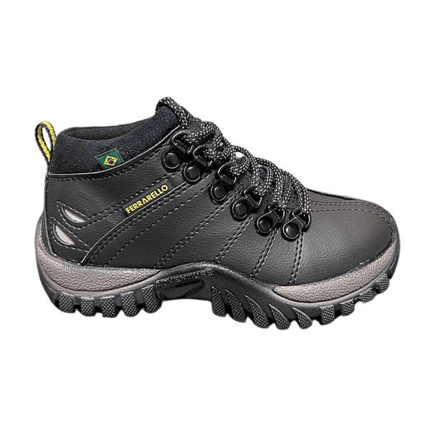 Bota Adventure Cuturno Adventure Infantil Ferrarello Preto