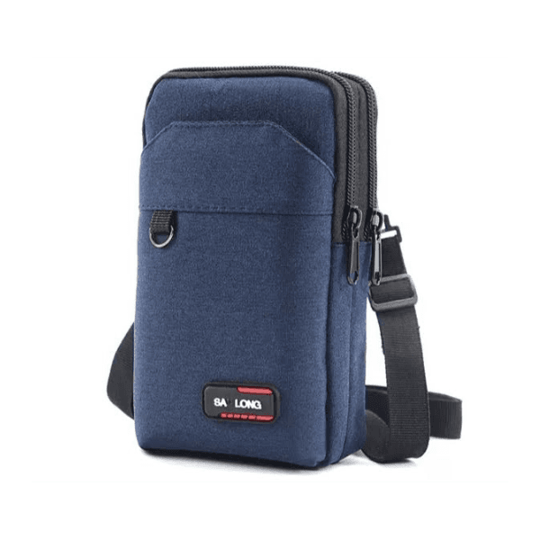 Bolsa para Telefone Utilidades Unissex Crossbody Impermeavel Azul Sanlong