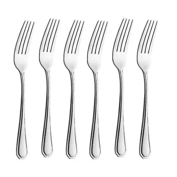 Jogo de Garfos de Mesa Aco Inox 19cm Bar Restaurante Obras 6 PCS