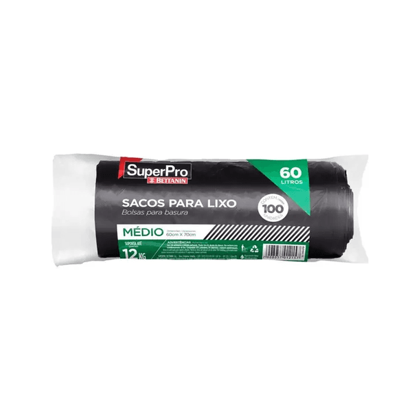 Saco de Lixo 60L Superpro PCT 100 