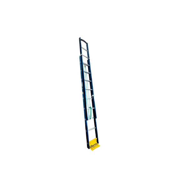 Escada Extensiva Fibra Azul Premium Fechada 2,90m X 4,70m Extensiva 15 Degraus Wbertolo EAFP15