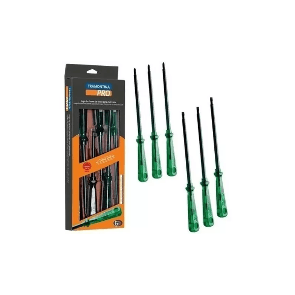Jogo de Chave de Fenda Phillips 6 PCS ISOLADA Tramontina Pro 44115406