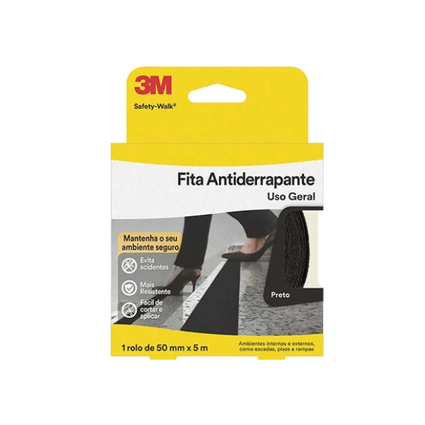 Fita Anti Derrapante Safety Walk 50MMx5M Preto 3M H0001912452