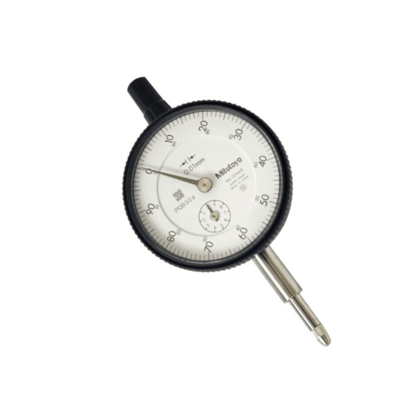 Reloj comparador de 0.01 mm x 10 mm, 0-100, retrocede, serie 2, vástago de  8 mm, por Mitutoyo 2046S