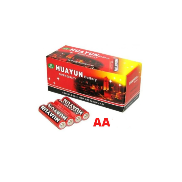 Pilha AA 1,5V Com 4 Unds Huayun Super Quality