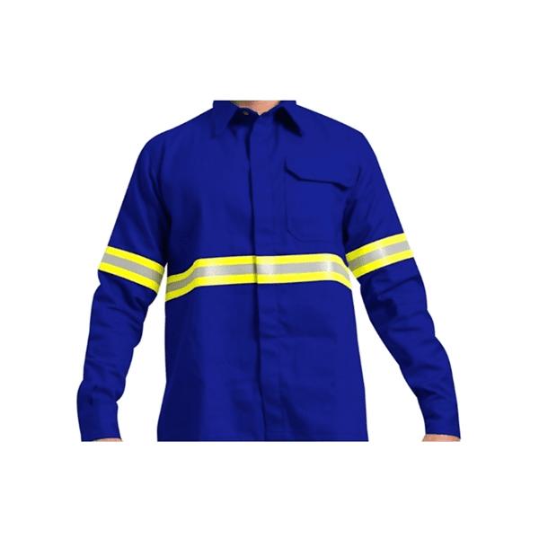 Camisa Eletricista Fita Classe 2 Azul Marinho T-GG CA32526