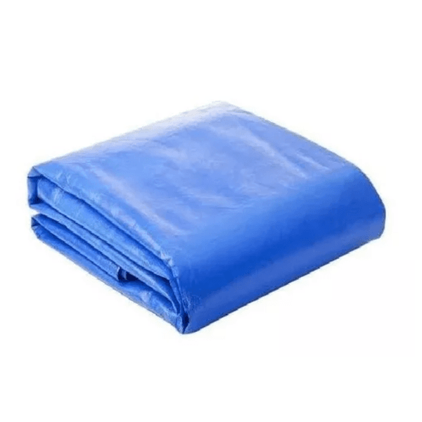Lona 5x3 Polietileno Impermeavel Reforcada Com Ihois Azul 300 Micras 4871