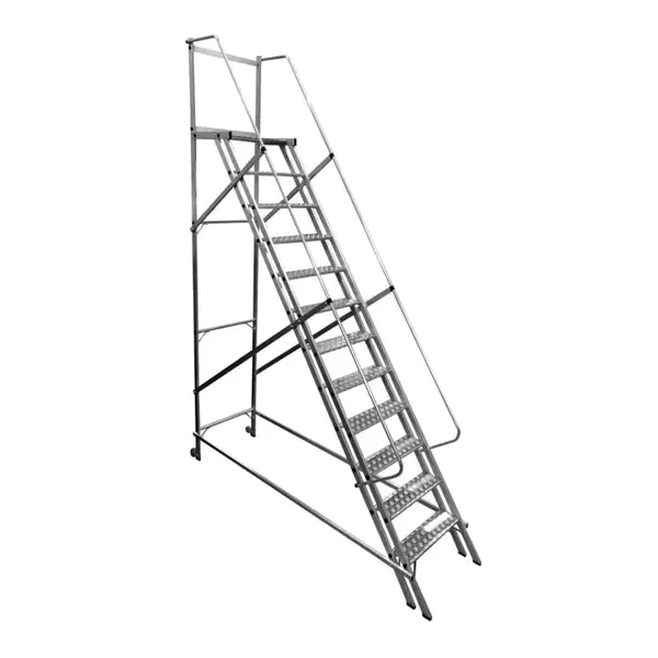 Escada Aluinio Trepadeira PLATAFORMA 2m Altura Útil 7 Degraus Mais Plataforma 2575