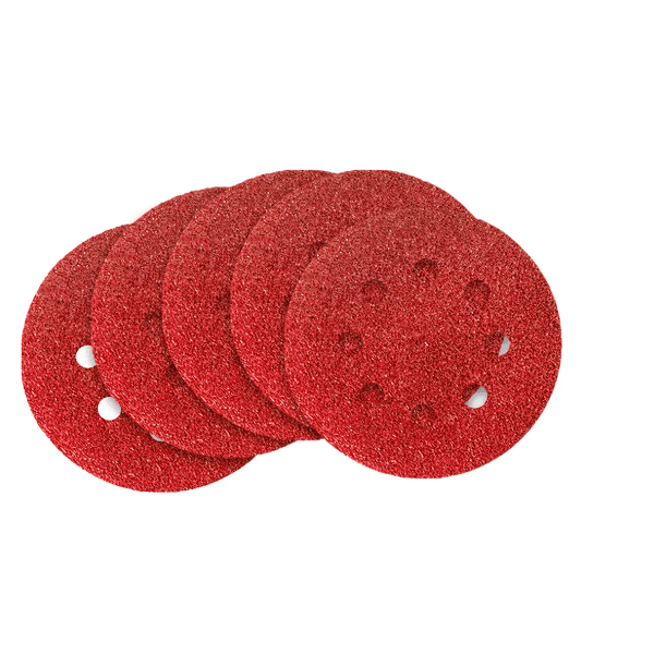 Disco de lixa com Velcro Perfurado G60 125mm 5 Pol 5 PCS MTX 738039