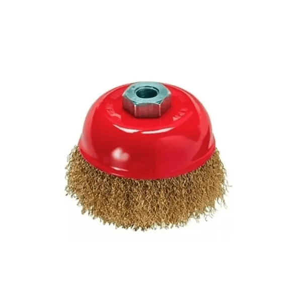 Escova Latonada Tipo Copo 100mm Rosca M14 MTX 746059