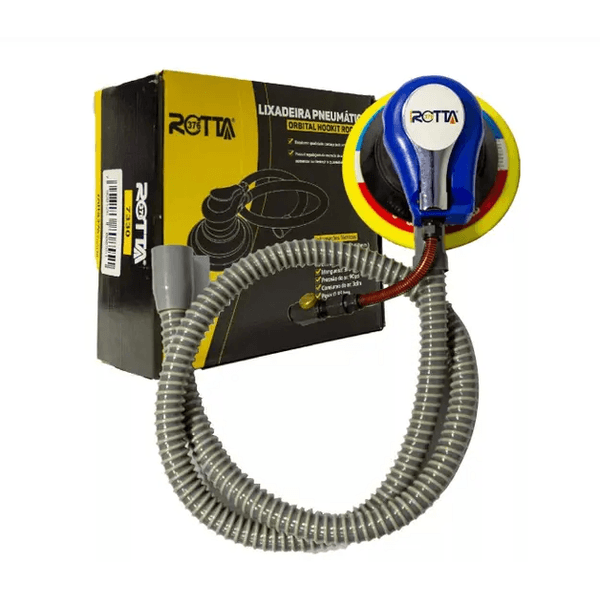 Lixadeira Pneumatica Aspirada 6" Orbital Rotta 7330
