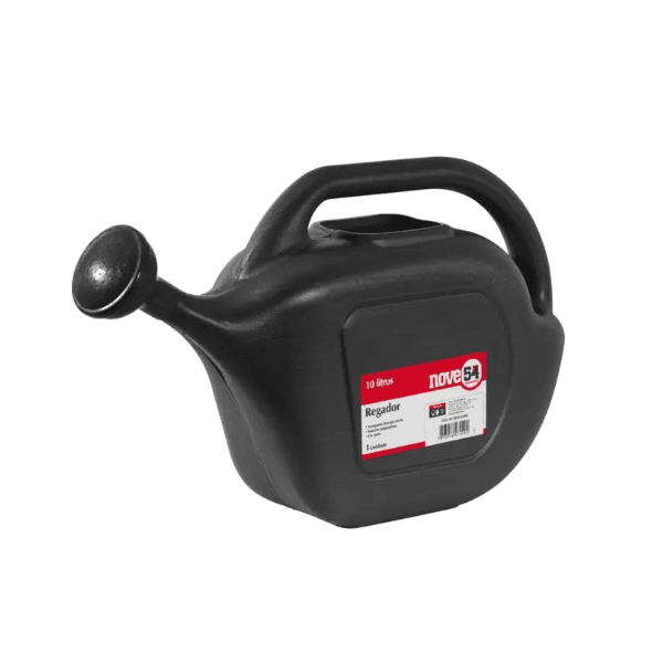 Regador Plástico Preto 10 Litros Nove54 6199012000