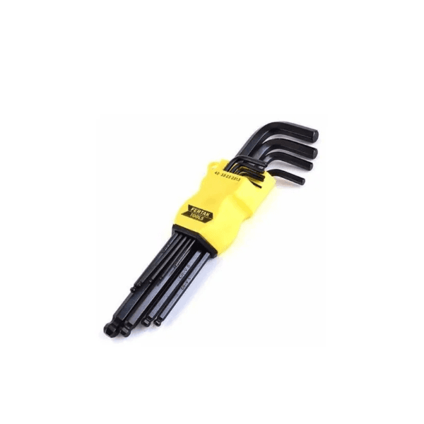 Jogo de Chave Allen Abaulada 1,5mm a 10mm Fertak 2404