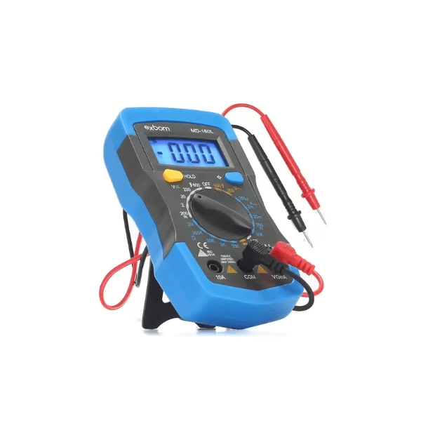 Multimetro Digital Automotivo 600V Com Iluminacao e BIP Mod 180L Exbom