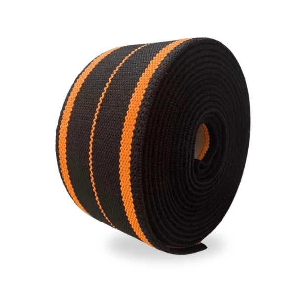 Elástico Munhequeira Preto / Laranja