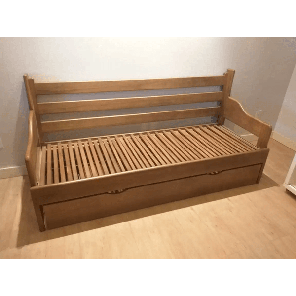 Sofa Cama Tricama Cambara - Madeira Maciça - Móveis de Gramado