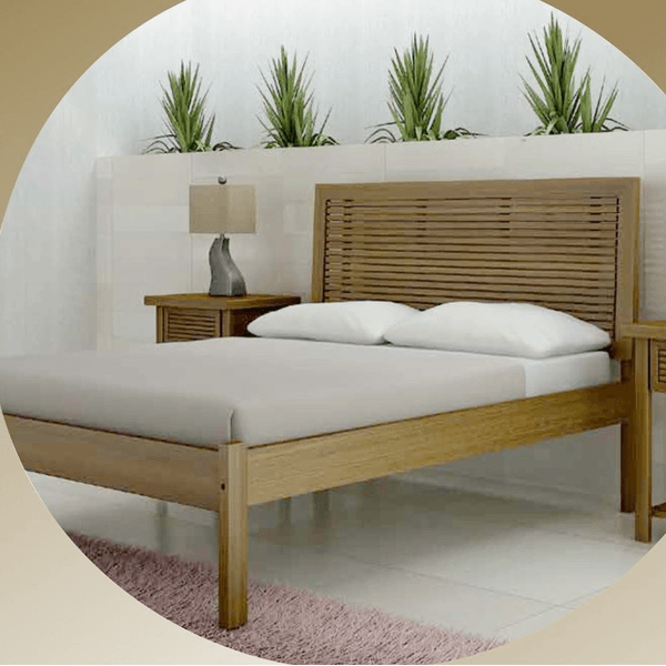 Cama de Casal Girando - Madeira Maciça - Móveis de Gramado