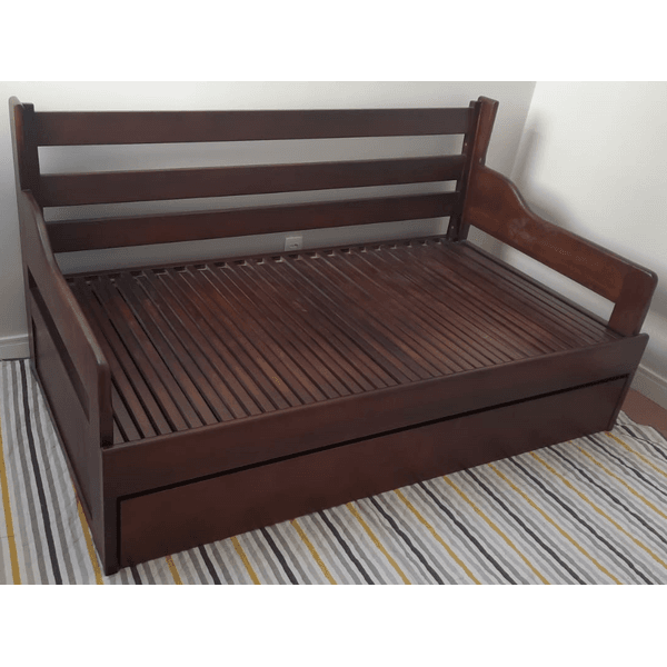 Sofa Cama Tricama Tamandare - Madeira Maciça - Móveis de Gramado