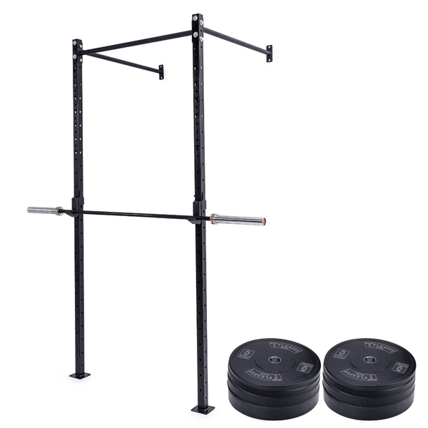 Kit Treino Completo com Rack de 1 Modulo , Barra de 15kg e Anilhas