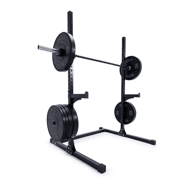 Kit Treino Completo com Squat Rack de 1.80, Barra de 15kg, Anilhas e Acessórios 