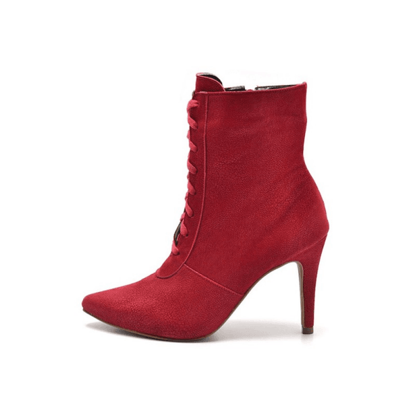 Bota bico fino vermelha discount