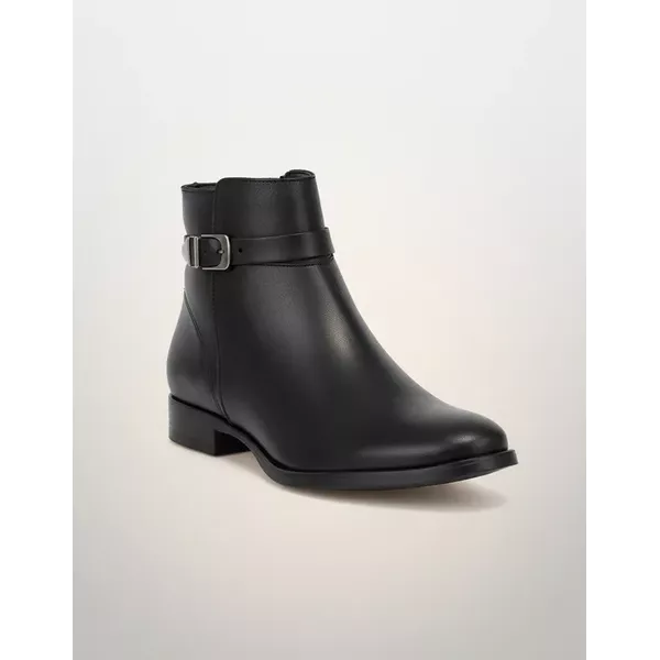 Bota Feminina Cano Curto Couro Legítimo Preto