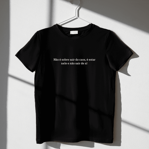 T-shirt feminina Básica Preta 100% Algodão