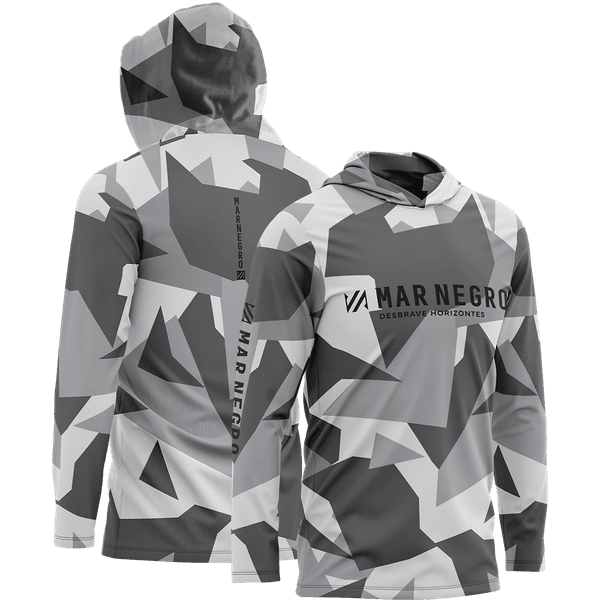 Camiseta c/ Capuz Mar Negro X-Protection Geométrica
