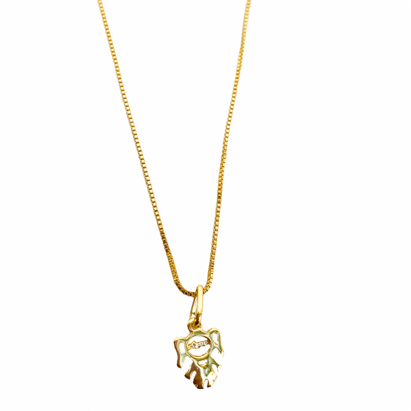 Colar Menina- banho de ouro 18k - FOLIATE