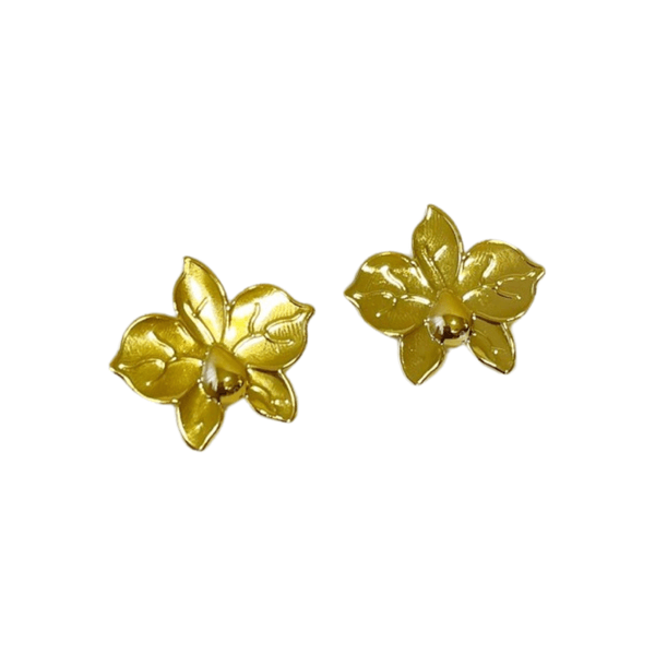 Brinco Florescer- banho ouro 18k - FOLIATE